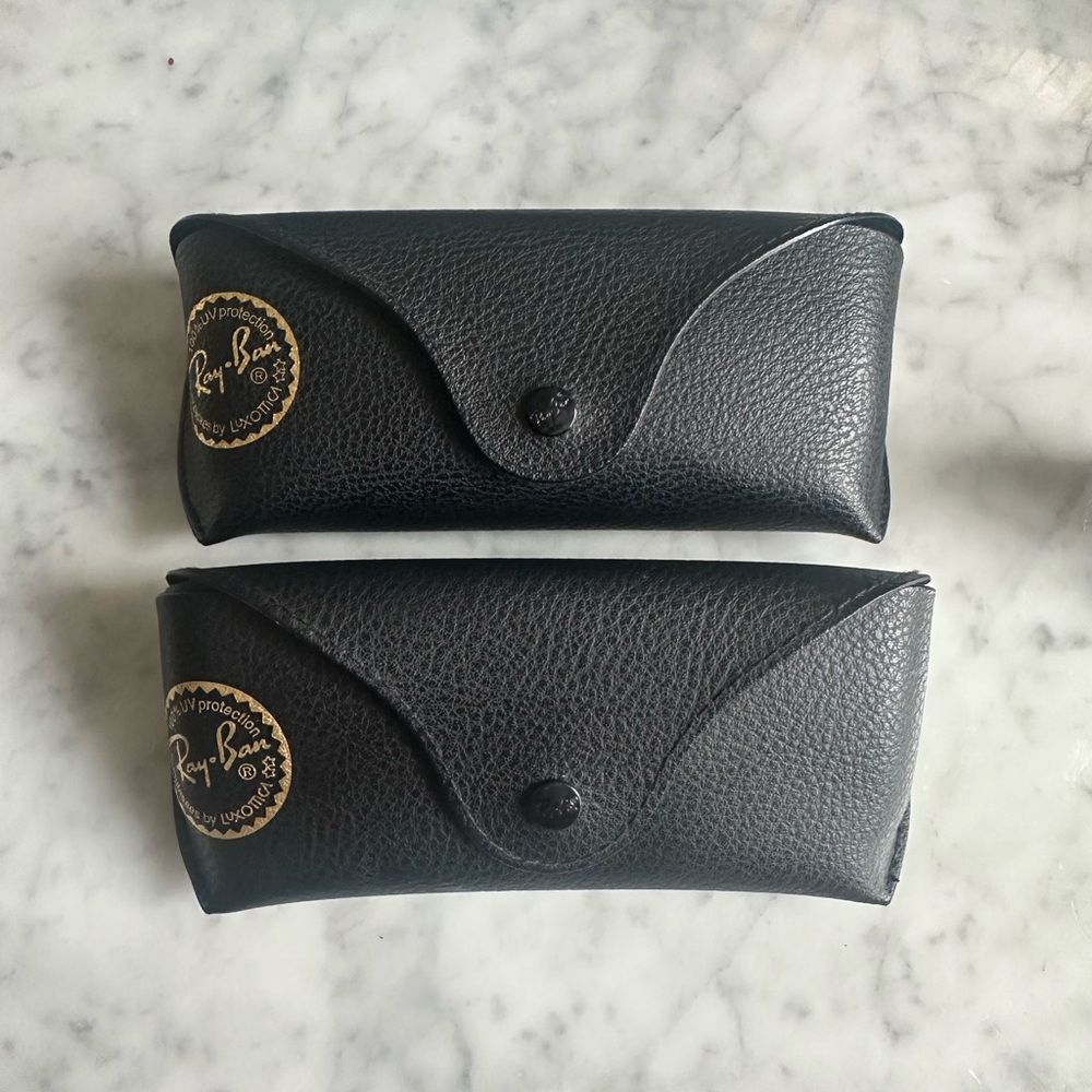 Ray-Ban Leather Sunglasses Cases (2 cases)